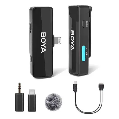 Boya BOYALINK A1 All-In-One Design Wireless Microphone System Without Charging Case